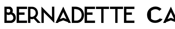 Bernadette Caps font preview